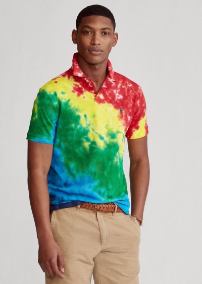 Men's Polo Ralph Lauren Custom Slim Fit Tie-Dye Polos | 612935ZOG